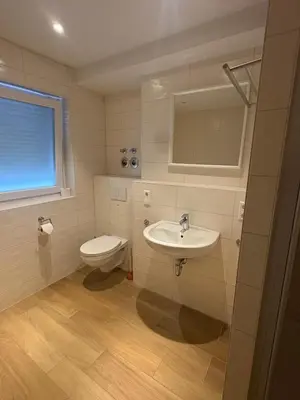Ein Badezimmer in der Unterkunft Teamhaus mit großer Küche - Platz für 10