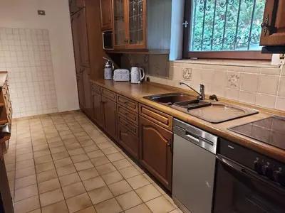 Küche/Küchenzeile in der Unterkunft Große Ferienwohnung mit herrlichem Ausblick
