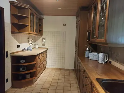 Küche/Küchenzeile in der Unterkunft Große Ferienwohnung mit herrlichem Ausblick