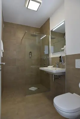 Ein Badezimmer in der Unterkunft Guesthouse Lichtenau
