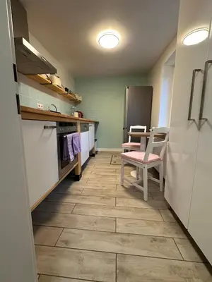Küche/Küchenzeile in der Unterkunft Hexenruhe - Stylish, garden studio in Dietzenbach