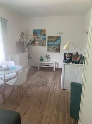 Ein Sitzbereich in der Unterkunft Apartment True Romance