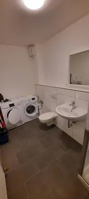 Ein Badezimmer in der Unterkunft Moderne 2-Zimmer-Wohnung mit Balkon - ideal für 4 Gäste