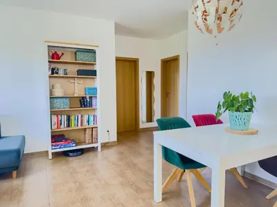 Die Bibliothek in der Ferienwohnung