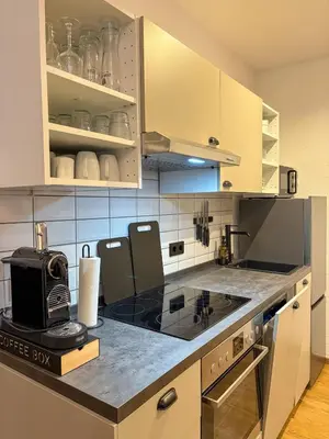 Küche/Küchenzeile in der Unterkunft Neckarloft - Im Herzen der Altstadt