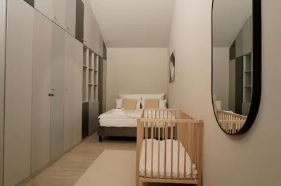 Ein Bett oder Betten in einem Zimmer der Unterkunft Wohnkultur - Industrial Loft Schwetzingen