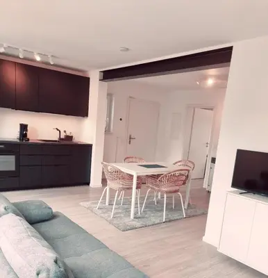Küche/Küchenzeile in der Unterkunft Ferienwohnung BellaPfalz