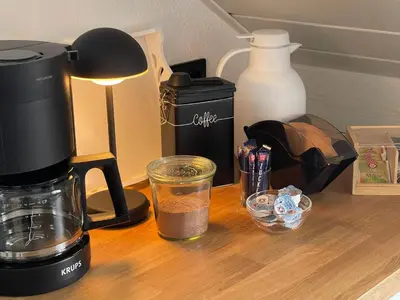 Kaffee-/Teezubehör in der Unterkunft Altrhein Hideaway