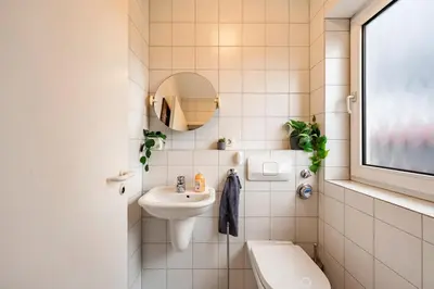 Ein Badezimmer in der Unterkunft RH02 - Großes Apartment in Bensheim