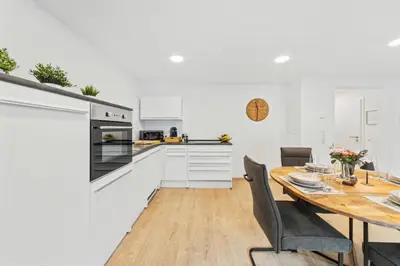 Küche/Küchenzeile in der Unterkunft Fassdaube - VINoKAT Living