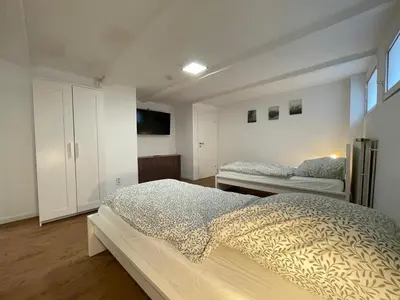 Ein Bett oder Betten in einem Zimmer der Unterkunft Wohnung Worms