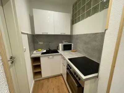 Küche/Küchenzeile in der Unterkunft Wohnung Worms