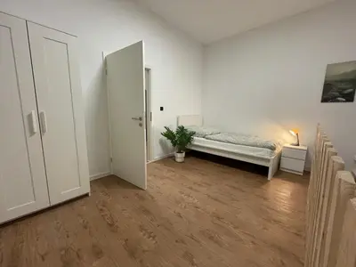Ein Bett oder Betten in einem Zimmer der Unterkunft Wohnung Worms