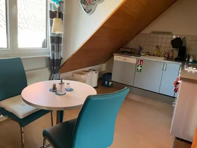 Küche/Küchenzeile in der Unterkunft Wohnung Reinheim