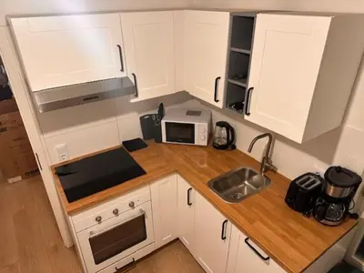 Küche/Küchenzeile in der Unterkunft 2 Zimmer Appartment für 3 Personen mit Küche und Duschbad