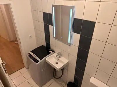 Ein Badezimmer in der Unterkunft 2 Zimmer Appartment für 3 Personen mit Küche und Duschbad