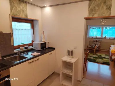 Küche/Küchenzeile in der Unterkunft Ferienwohnung Schwarz