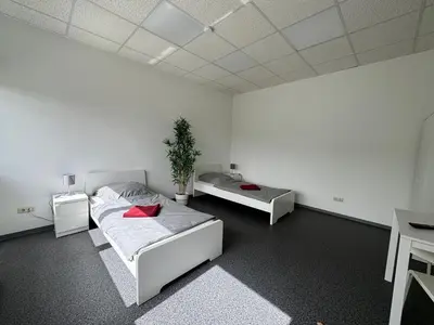 Ein Bett oder Betten in einem Zimmer der Unterkunft Großes Haus in Dieburg