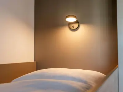 Ein Bett oder Betten in einem Zimmer der Unterkunft B&B Hotel Aschaffenburg