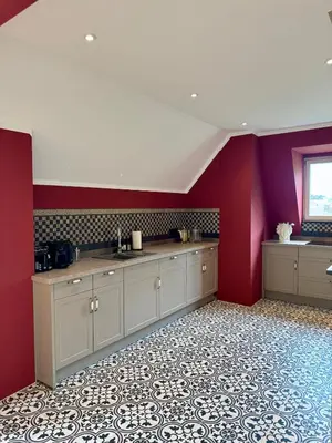 Küche/Küchenzeile in der Unterkunft Boutique Apartment Villa Jaenisch