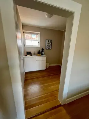 Küche/Küchenzeile in der Unterkunft Ferienapartment für 2 Personen in Alsheim
