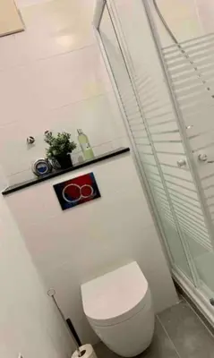 Ein Badezimmer in der Unterkunft Stylische Wohnung am BF Germersheim Business & Monteure