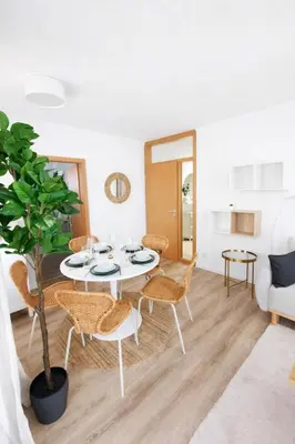 Ein Sitzbereich in der Unterkunft Stilvolle Residenz am LU Mitte
