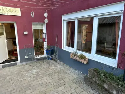 Das Gebäude in dem sich die Ferienwohnung befindet