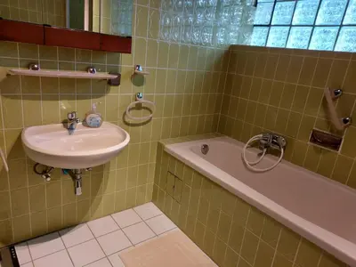 Ein Badezimmer in der Unterkunft Bei Tanja