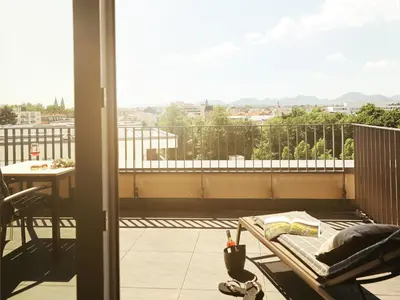 Ein Balkon oder eine Terrasse in der Unterkunft Maximilians Boutique-Hotel Landau
