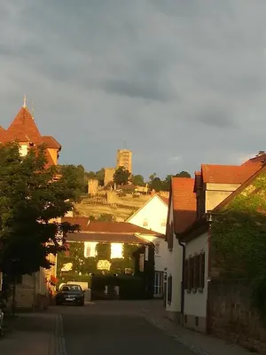 Das Gebäude in dem sich die Pension befindet