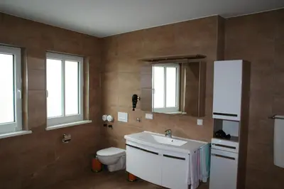 Ein Badezimmer in der Unterkunft Ferienwohnung zur Stadtmauer