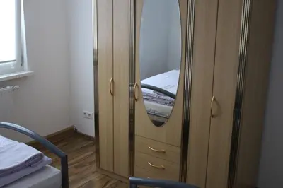 Ein Bett oder Betten in einem Zimmer der Unterkunft Monteurzimmer Fritsche-Tauberbischofsheim