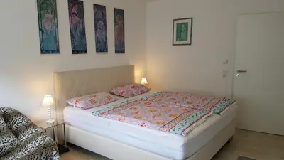 Ein Bett oder Betten in einem Zimmer der Unterkunft Loft Nagoldtal