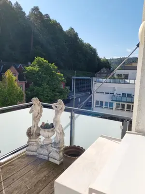 Ein Balkon oder eine Terrasse in der Unterkunft Loft Nagoldtal