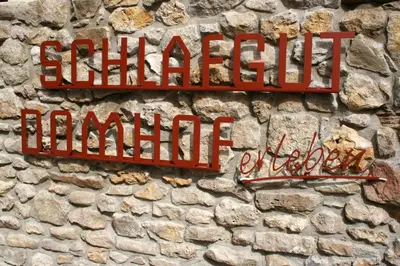 Ein Zertifikat, Auszeichnung, Logo oder anderes Dokument, das in der Unterkunft SCHLAFGUT Domhof erleben ausgestellt ist
