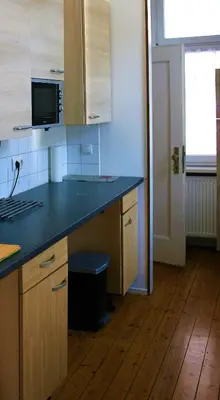 Küche/Küchenzeile in der Unterkunft Kleiner Herrenhof