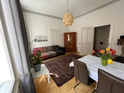 Ein Sitzbereich in der Unterkunft Haus Mittendrin