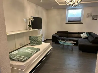 Ein Sitzbereich in der Unterkunft Apartment Mia