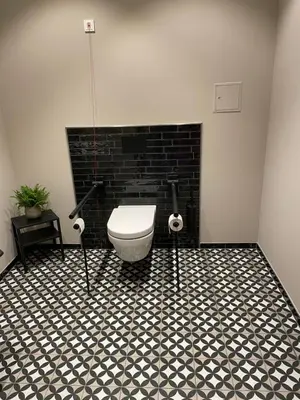 Ein Badezimmer in der Unterkunft Ferienbahnhof Reichenbach
