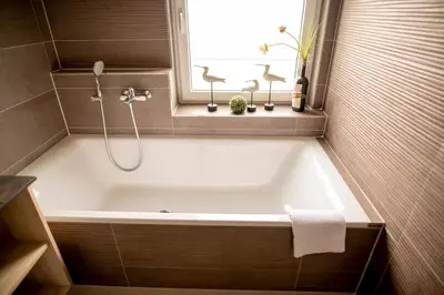 Ein Badezimmer in der Unterkunft Hotel Campo