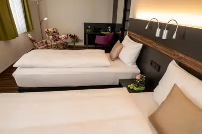 Ein Bett oder Betten in einem Zimmer der Unterkunft Hotel Campo