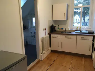 Küche/Küchenzeile in der Unterkunft Gästehaus Villa Lina