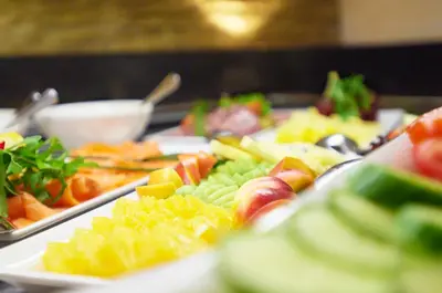Essen im Hotel oder in der Nähe
