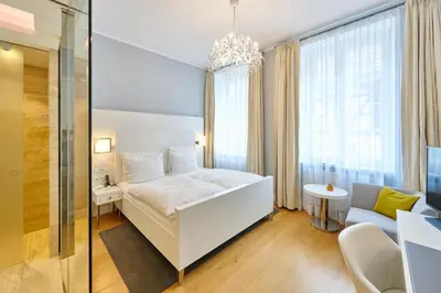 Ein Bett oder Betten in einem Zimmer der Unterkunft Hotel Ketschauer Hof