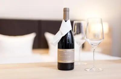 Getränke in der Unterkunft Hotel Pfälzer Wald
