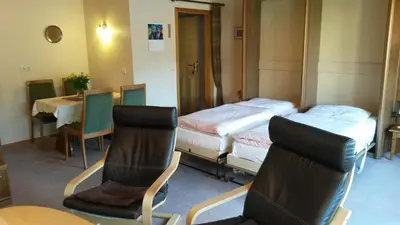 Ein Bett oder Betten in einem Zimmer der Unterkunft Haus Dorfblick