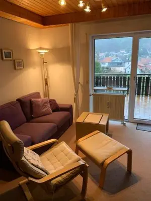 Ein allgemeiner Bergblick oder ein Berglick von der Ferienwohnung aus