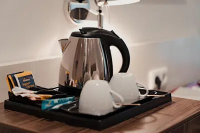 Kaffee-/Teezubehör in der Unterkunft Hotel & Gasthaus Backmulde