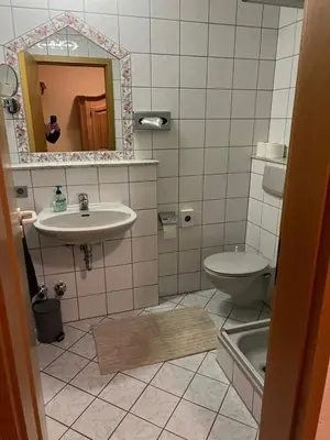 Ein Badezimmer in der Unterkunft Landhaus Magnus